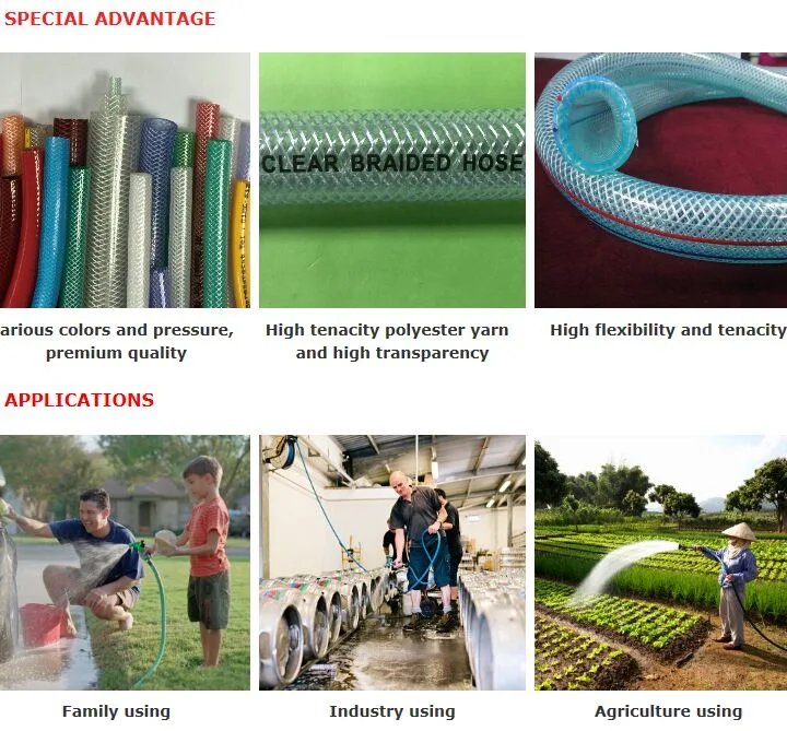 Colorful High Pressure Plastic Agricultural Water Delivery Hose Pipe