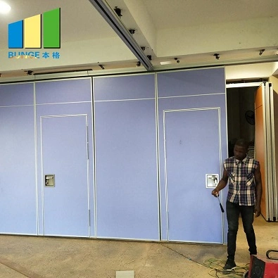 Mobile Rooms Dividing System Sound Proofing Sliding Folding Partition Walls for Office