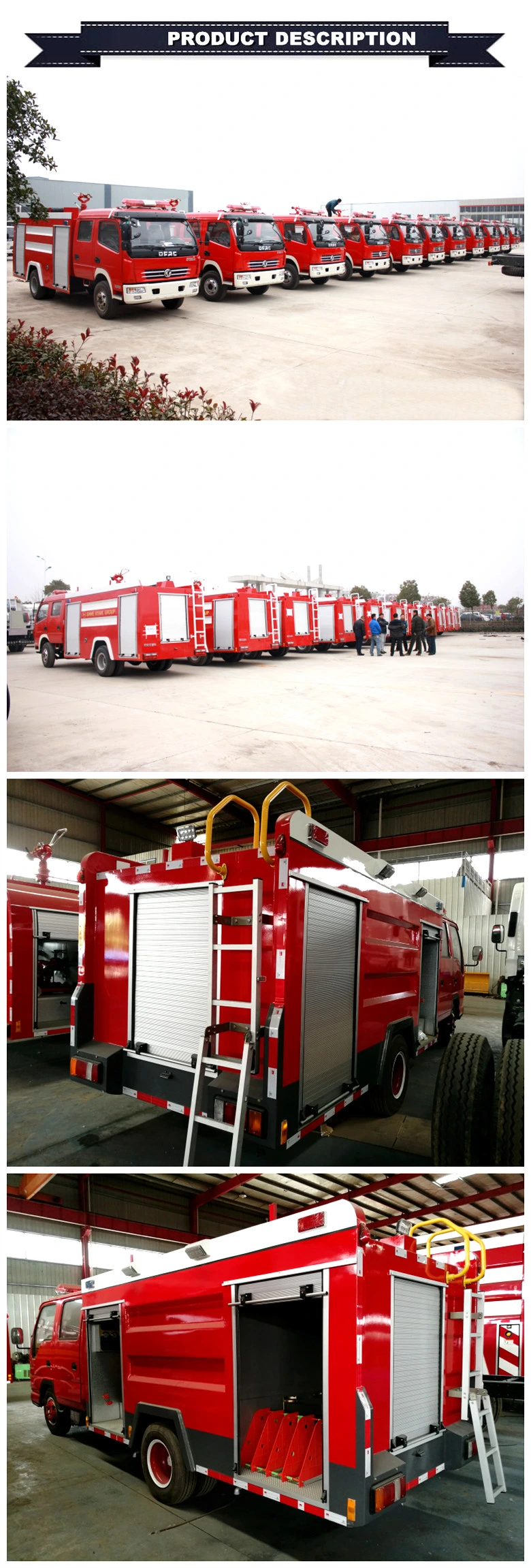 4X2 DFAC Double Cabin 4000 Litres 4000L 1000gallons Fire Fighting Vehicle