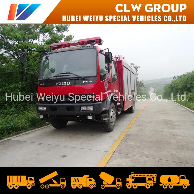 Isuzu Emergency Rescue Fire Vehicle 240HP Rescue Fire Truck Mounted 5tons Crane