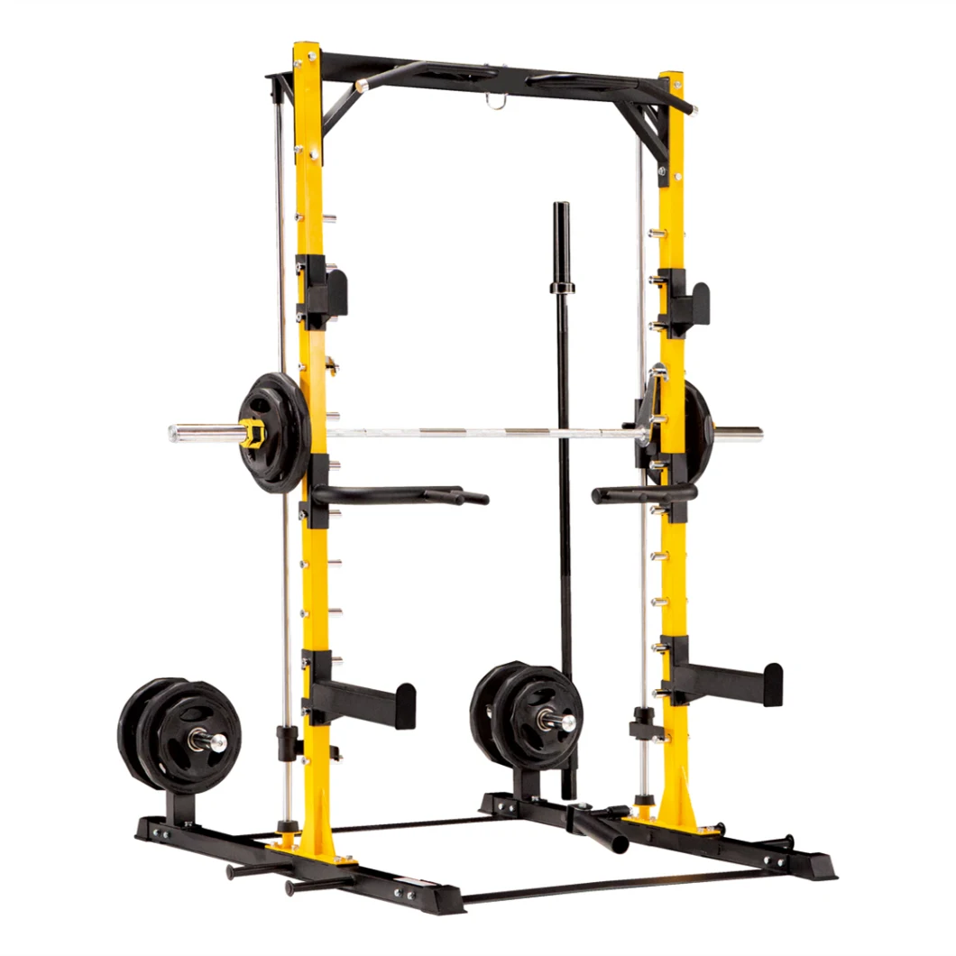 Function Trainer with Smith Gym Machine Multi-Function Cross Fit Rack