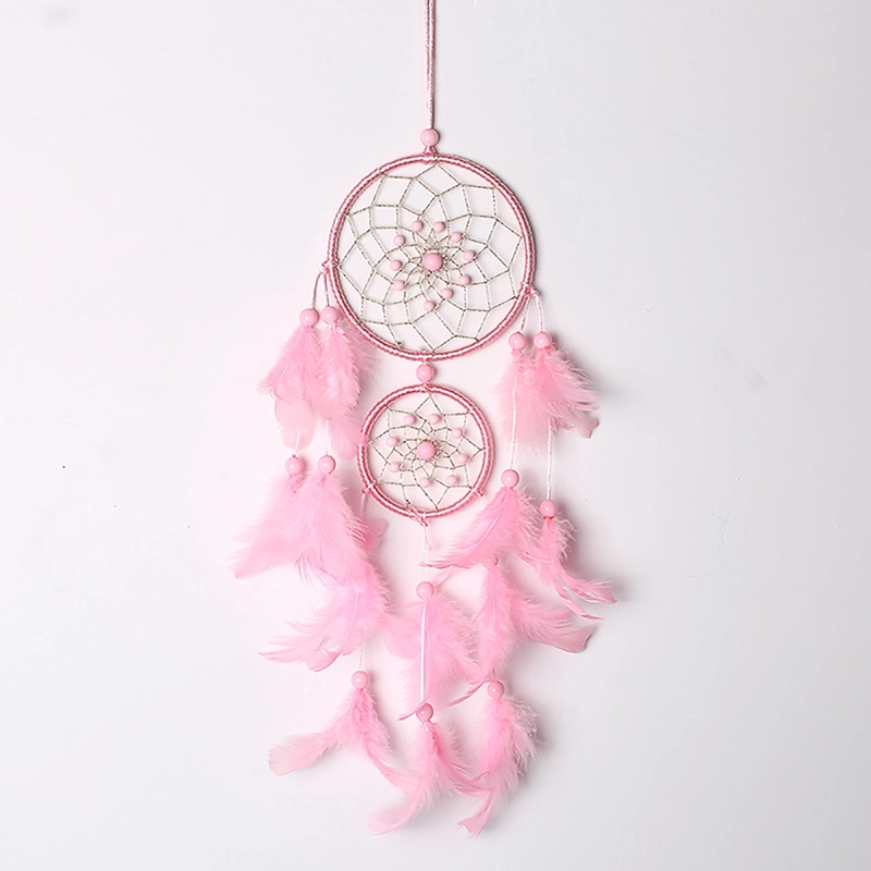 Ins Popular Pink Girl Dream Catcher Pendant Car Hanging Bedroom Air Hanging Living Room Wall Hanging