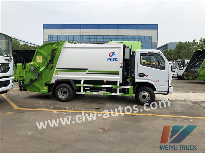 China Sanitation Cart Manufacturer Garbage Refuse Collector Compression Vehicle 4tons 5cbm Refuse Collection Truck