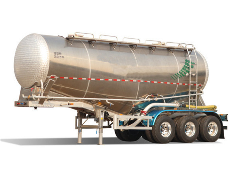 3 Axles Dry Bulk Powder Trailer Grain Bulk Powder Transportation Truck Semi Trailer
