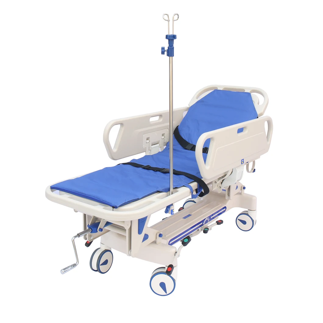 Rise-and-Fall Stretcher Cart Hospital Bed Patient Trolley Patient Stretcher