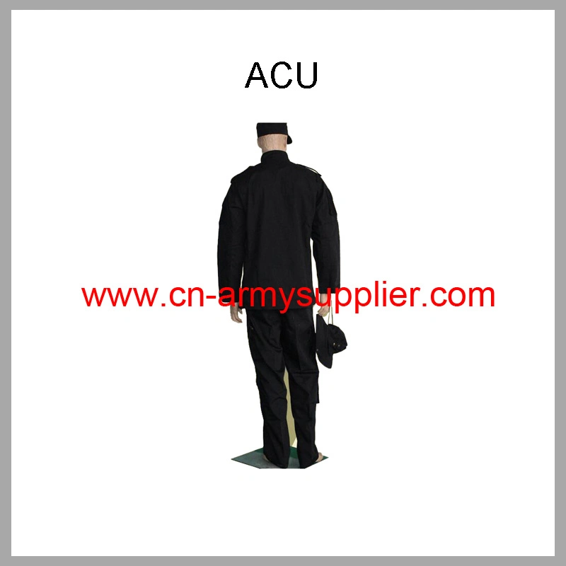 Military Uniform-Police Uniform-Acu-Black Army Combat Uniform