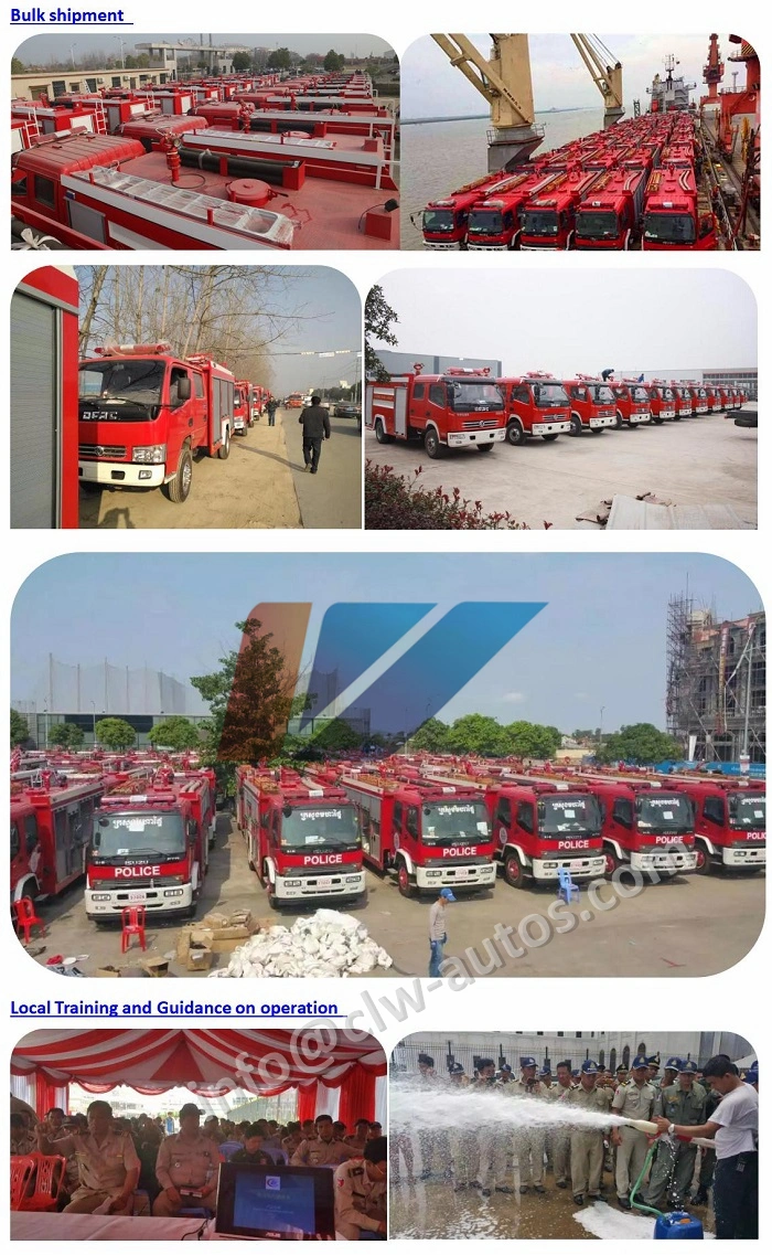 Isuzu Fvr 240HP 4tons Water 2tons Foam Fire Truck 6tons Fire Fighting Trucks for Chile