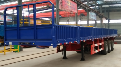 Expensive Cargo Dropside Trailer with Air Bag Suspension Cargo Trailer and BPW 14 Tons Axle