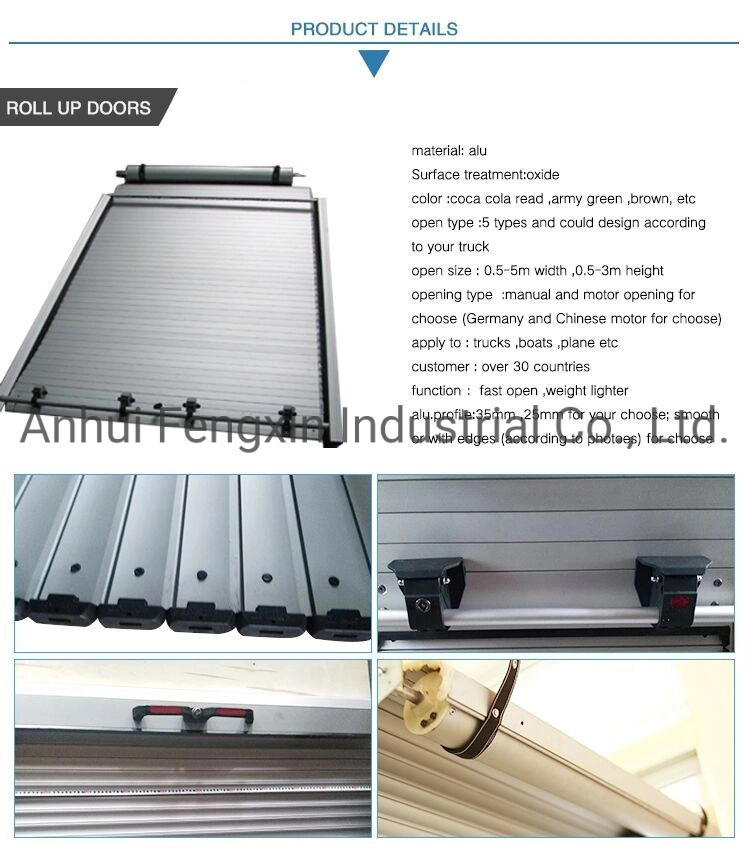 Fire Truck Aluminum Roll up Door Special Rescue Vehicle Roller Shutter