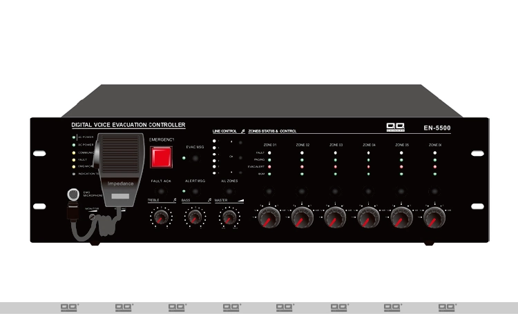 En54 Standard Evac System Alarm Security Fireman Microphone 120zone DC12V Microphone En-550FM