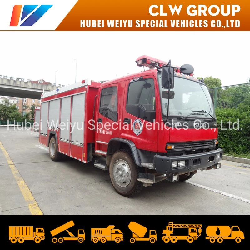 Isuzu Emergency Rescue Fire Vehicle 240HP Rescue Fire Truck Mounted 5tons Crane