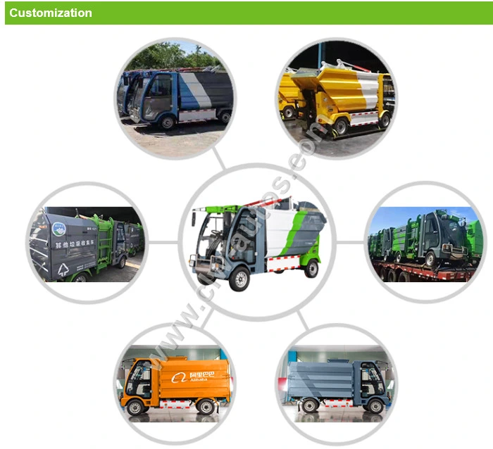 China Mini 3m3/4cbm/5cbm Electric/Electronic Garbage Removel Vehicle Rubbish Collector Cleaning Equipment/Truck