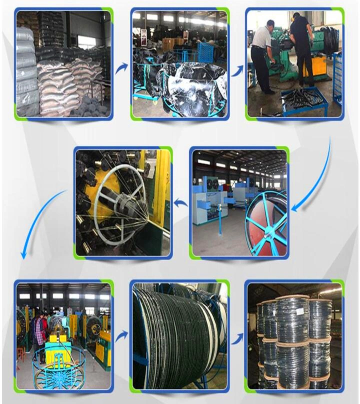 Flexible Textile Reinforced Rubber Fuel Oil Petroleum Suction Delivery Hose with Helix Steel Wire