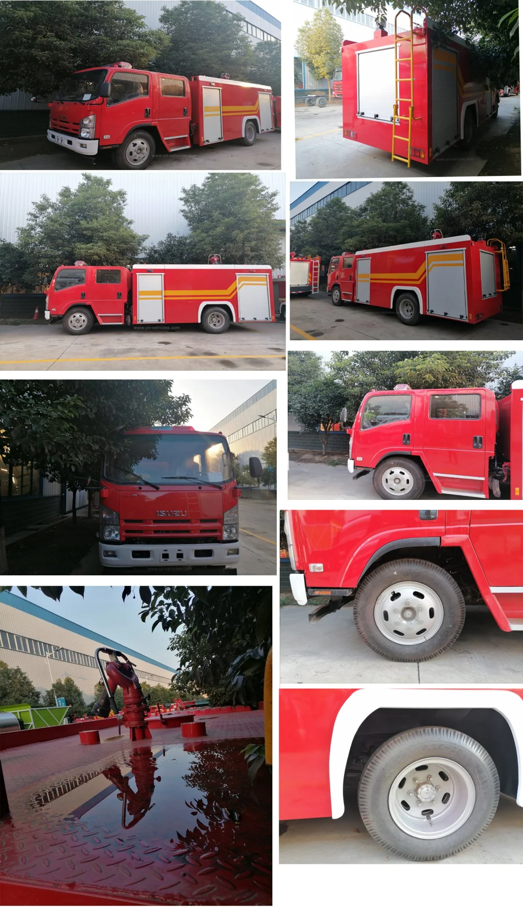 Isuzu 700p Double Cab 6000 Liters 4*2 Water Tanker Fire Fighting Truck