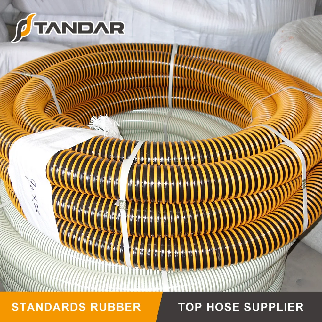 Smooth Surface Colorful Transparent PVC Helix Suction and Delivery Hose