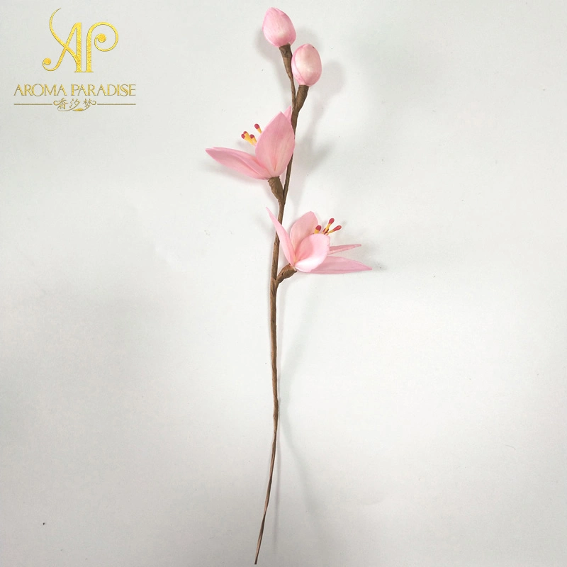 Handmade 28cm H Sakura Branches Bouquet Reed Diffuser Sola Flowers