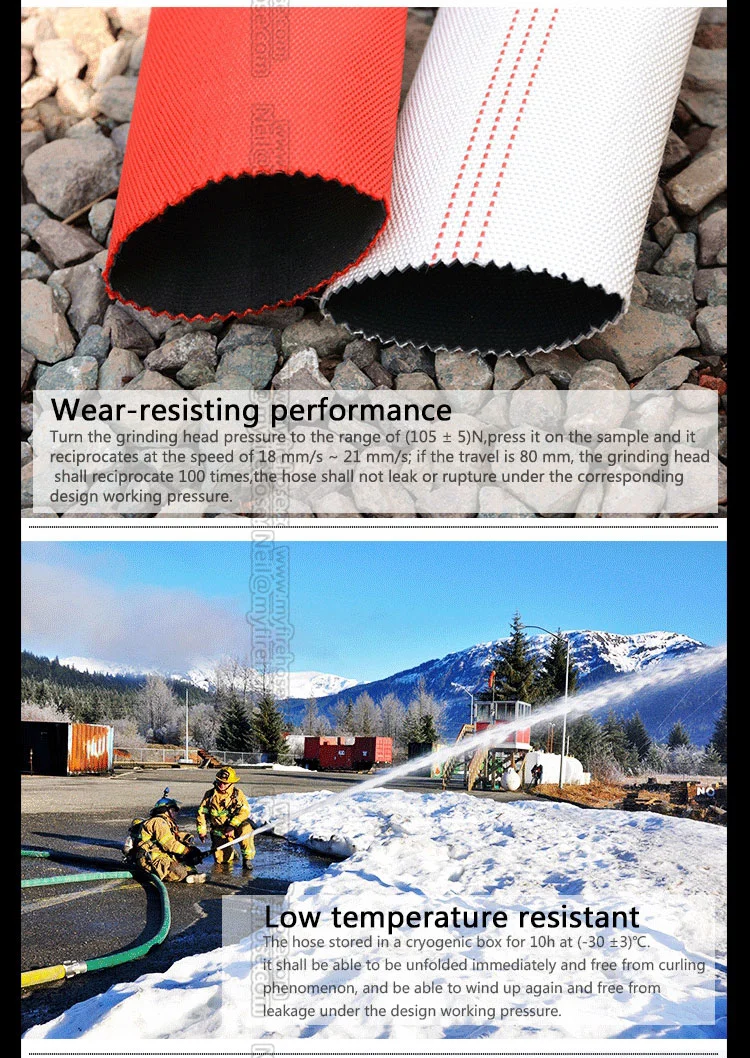 4 Inch Wear-Resisting PVC Lined Fire Hose for Fire Fighting