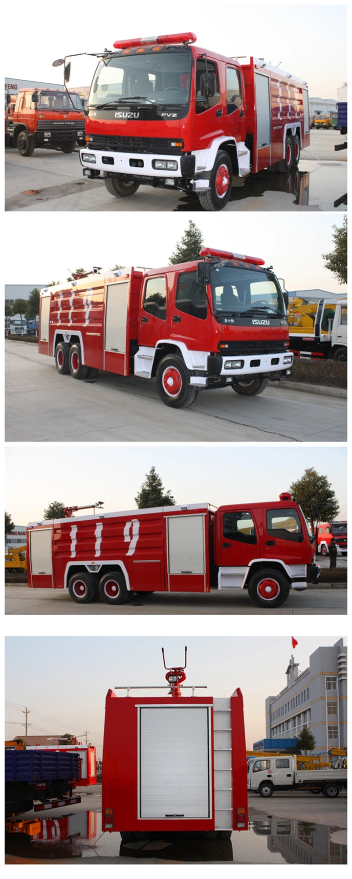 12000-16000 Liter Isuzu Fvz Fire Truck 6X4 Fire Vehicle