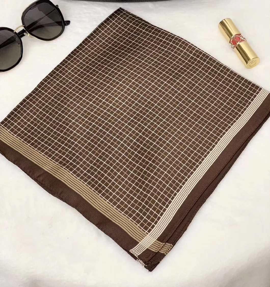 Beautiful Silk Print Woven Square Scarf