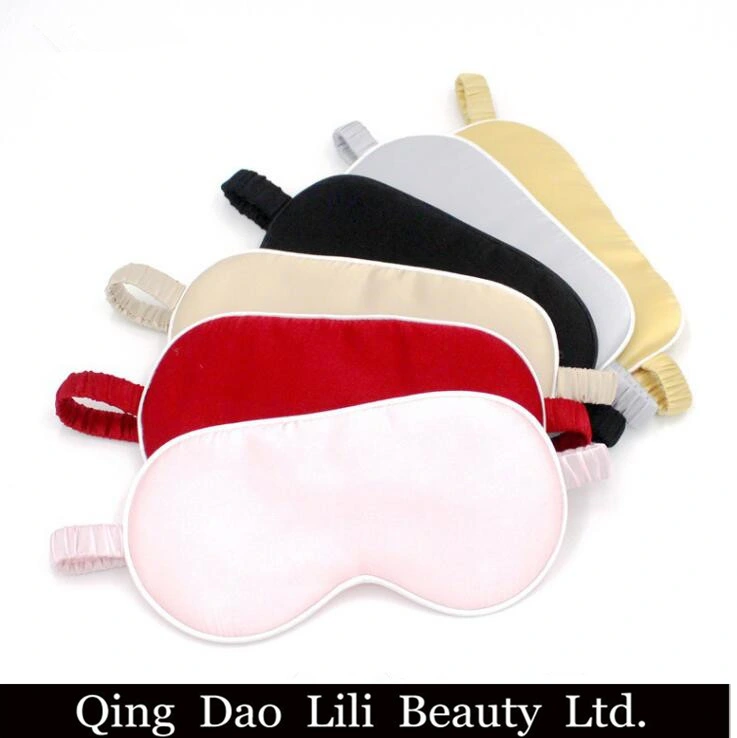 Silk Sleep Eye Mask & Blindfold with Elastic Strap/Headband, Soft Eye Cover Eyeshade