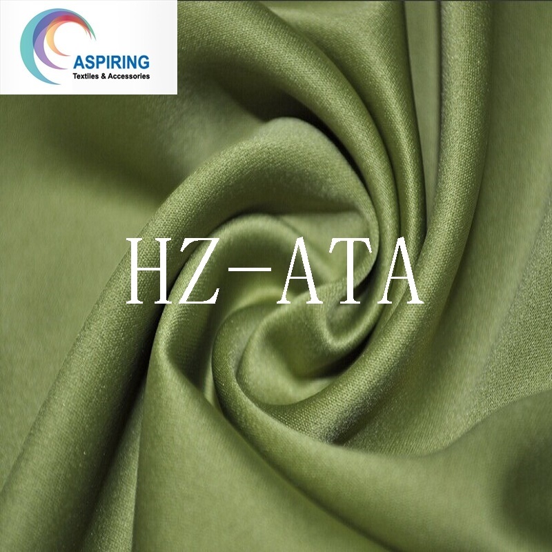 Shiny Woven Polyester 50d Silk Satin Chiffon Fabric with High Quality Dress