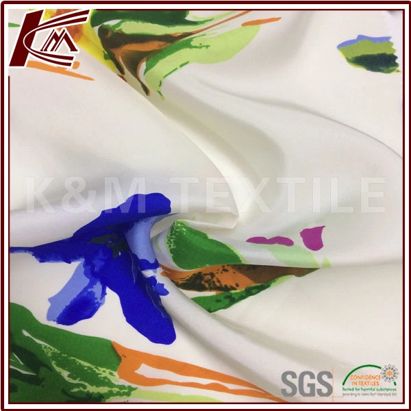 100% Silk Flower Print Pure Silk Habotai Fabric