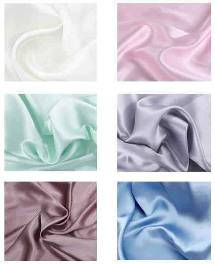 100% Pure Mulberry Silk Textiles Charmeuse Plain Dyed Fabric Multicolor Silk Fabric
