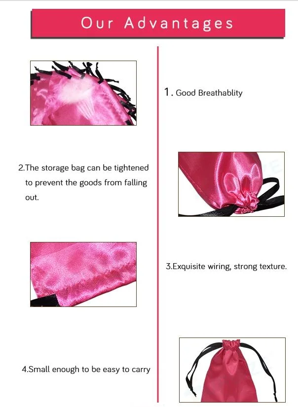 Private Label Silk Satin Bag Color Satin Bag for Menstrual Cup