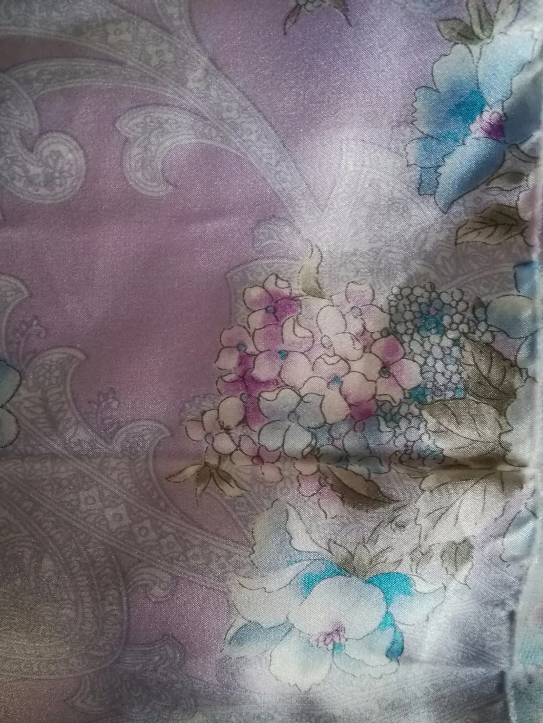 Print Silk Satin Fabric Silk Mulberry 100%