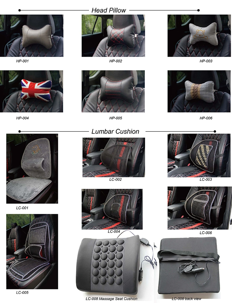 Car Auto Ice Silk Headrest Pillow Inflatable Travel Car Seat Neck Pillow