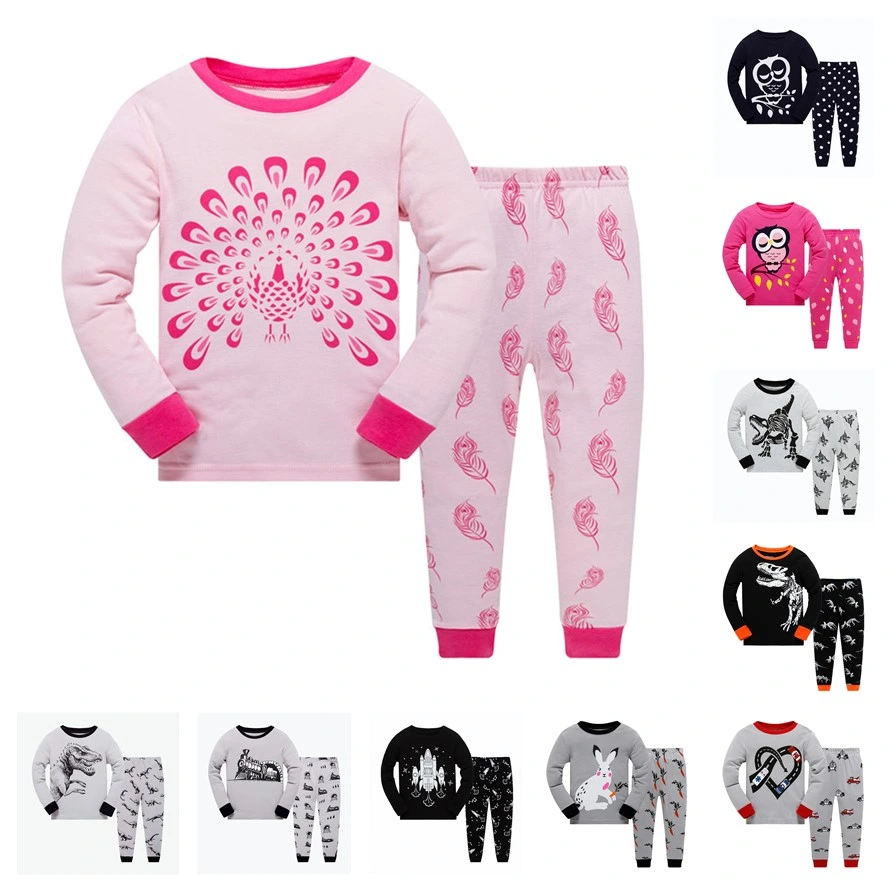 Winter Baby Two-Piece Fashion Cartoon Baby Pajamas Set Baby Clothes