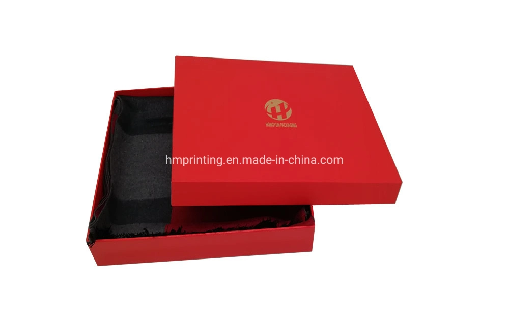 Wholesale Custom Logo Rigid Paper Box Packaging Silk Scarf Box for Women