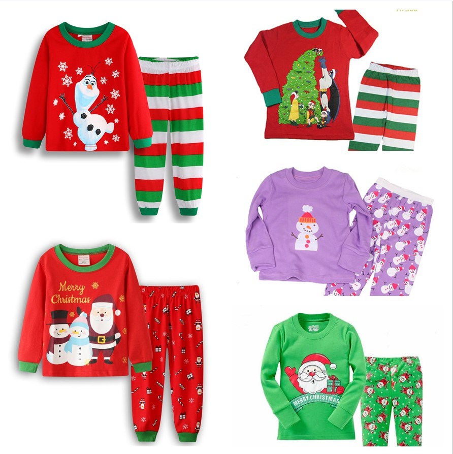 2020 Pajamas Sleepwear Set Autumn Cotton Children Kids Girl Boys Cotton 2PCS Hot Sale Child Pajamas