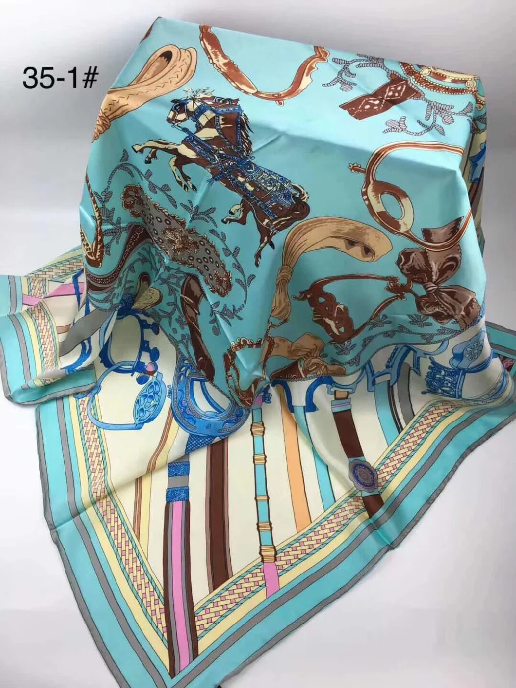 Silk Square Scarves with Beautiful Print