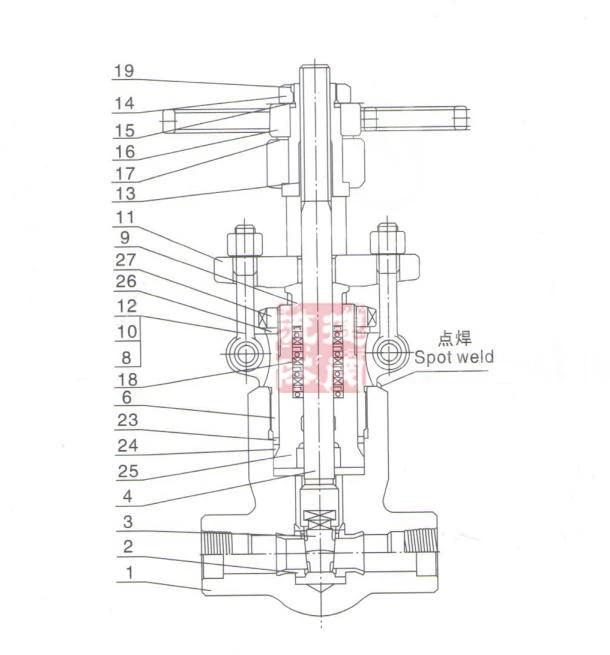 Gas&Oil Bolted or Welded Bonnet OS & Y, Cryogenic Extended Bonnet Pressure Seal Gate Valve