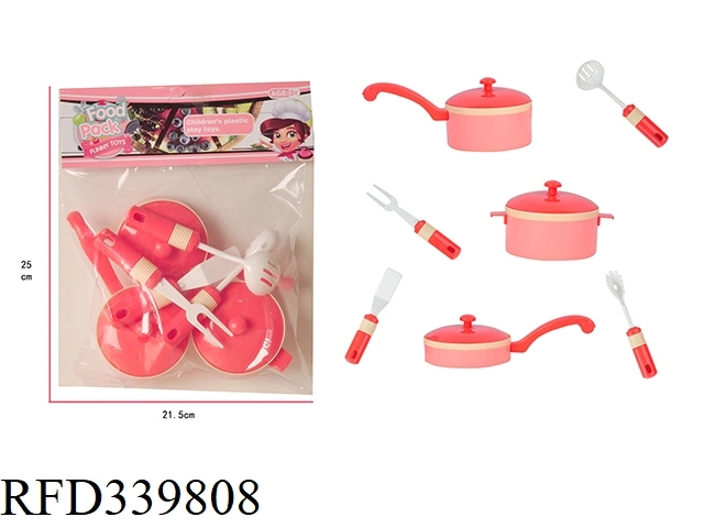 Wholesale Toy Pink Portable Box Cutlery Set Cook Toy Kids Toys Kitchen Set