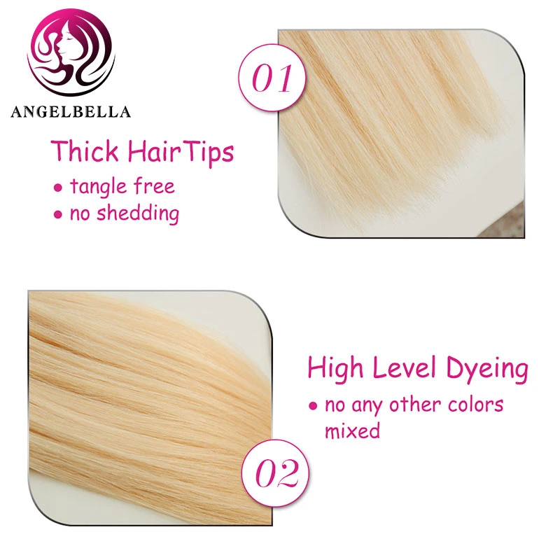 Angelbella 613 Blonde Hair Silk Straight Hair Blonde 613 Virgin Human Hair Extension1 Buyer