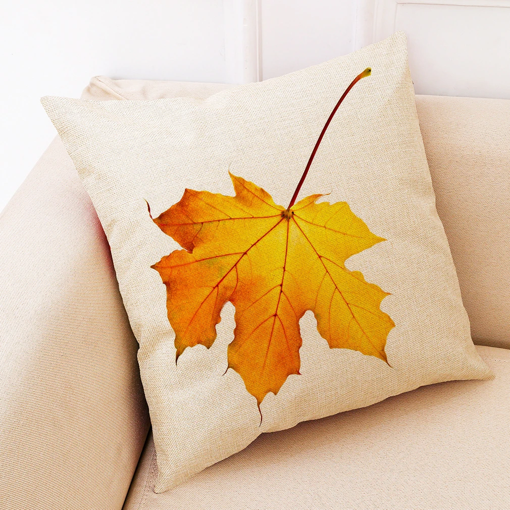 Lifelike Leaf Pattern Decorative Throw Pillow Case Cushion Covers