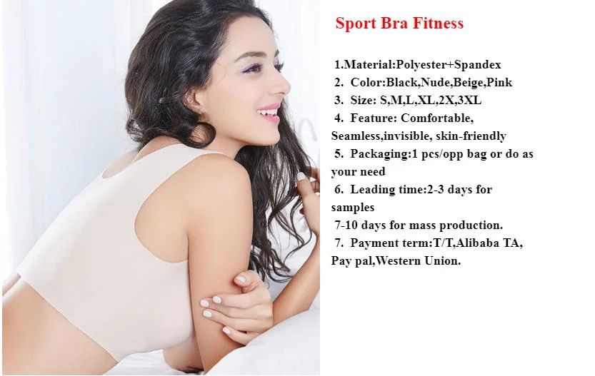 Wholesale Comfortable Daily Seamless Sports Yoga Bra Wirefree Ice Silk Sleep Bra for Woman