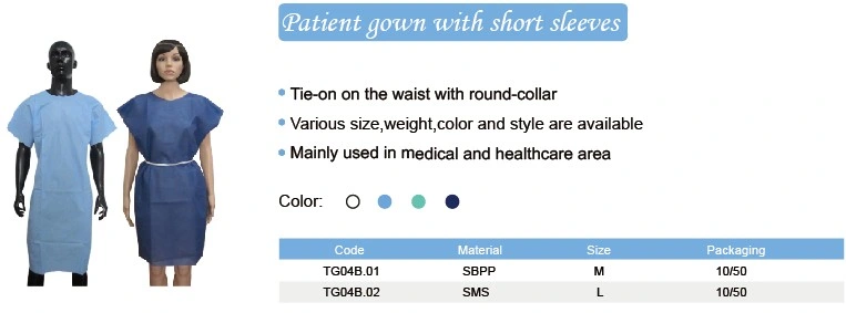 Nonwoven Disposable Hospital Pajamas, Patient Pajamas for Hospital