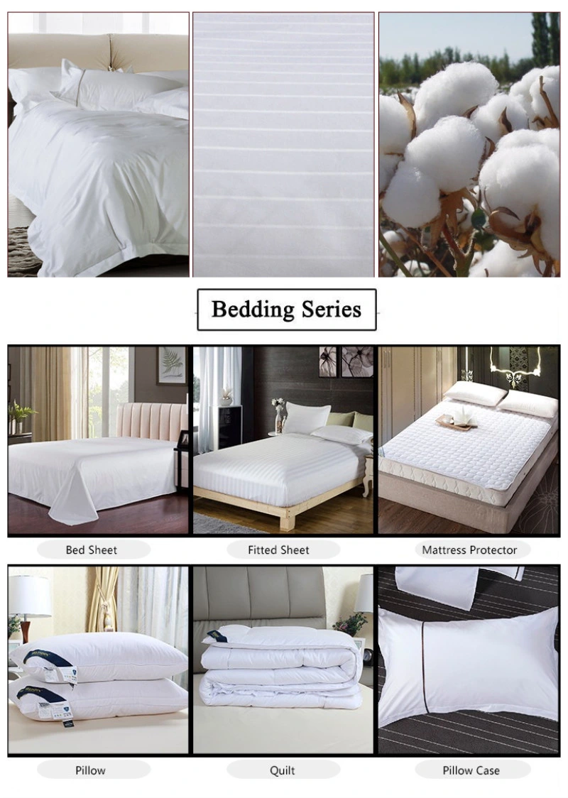 Jivea- Made Linen Hotel Bed Sheets Set Embroidery Pillow Slip