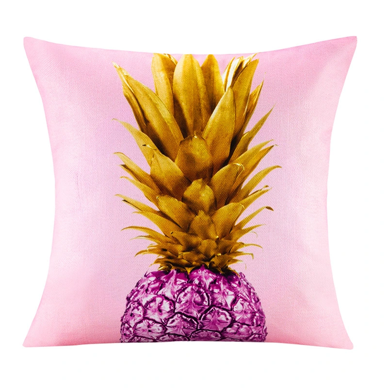 Pink Flower Digital Printing Sofa Cushion Throw Cushion Cover Pillow Case