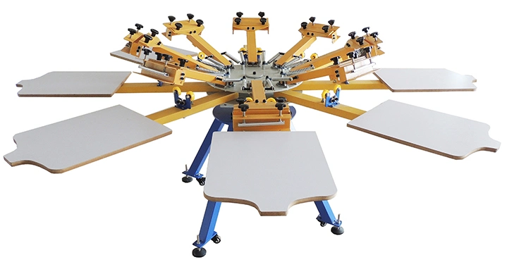 Mult-Color Manufactory Supplied Silk Screen Printing Machine Silk Screen Printer 8 Color Printing Machine