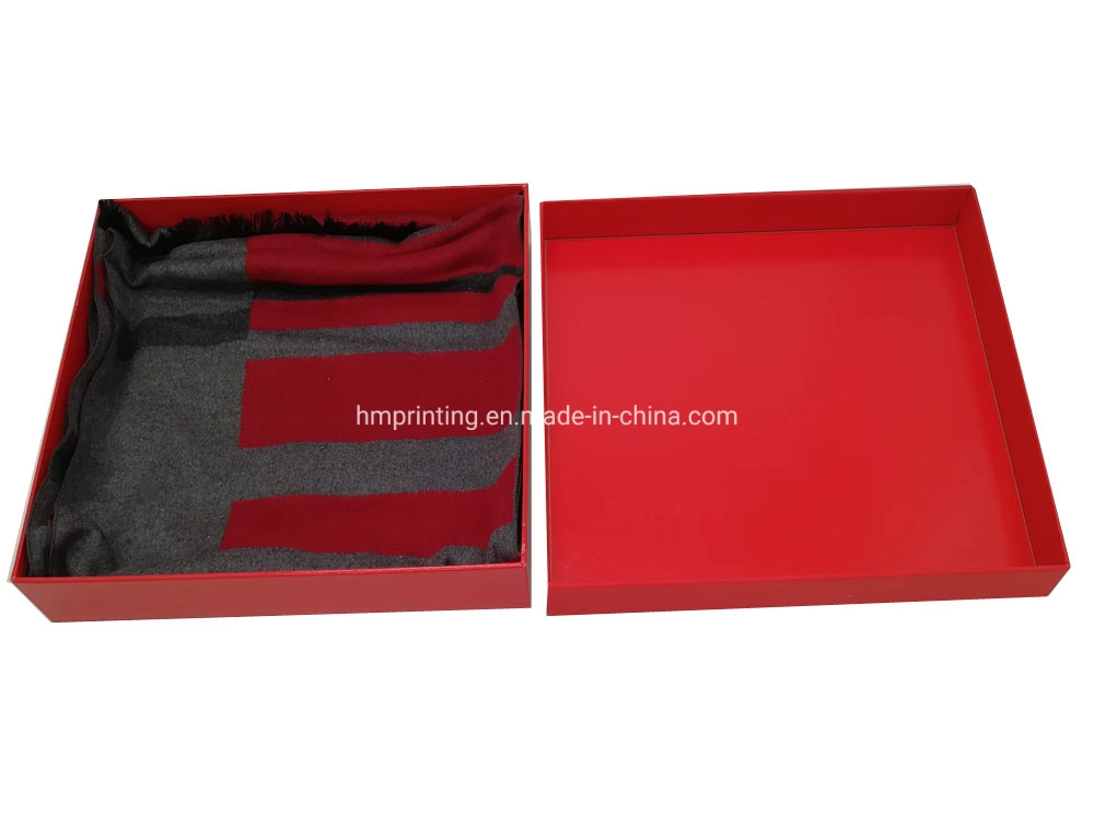 Wholesale Custom Logo Rigid Paper Box Packaging Silk Scarf Box for Women