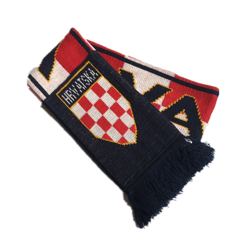 Hotsell Football Fans Scarf/Warm Shawl Polyester Sublimation Printed Scarf