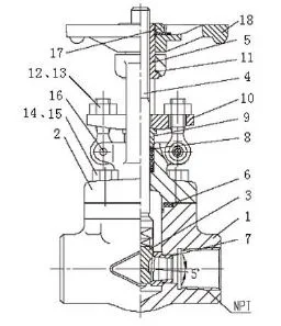 Bolted Bonnet Welded Bonnet OS&Y Forged Gate Valve