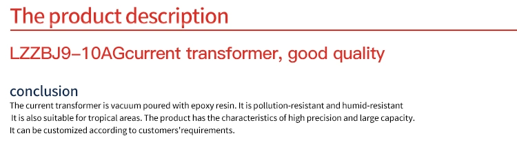 11kv Current Transformer CT Dry Type Transformer 300/5 0.5/10p