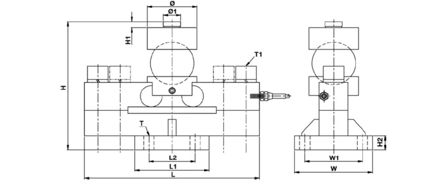 Bridge Type/Double Ended Shear Beam QS Weighing Sensor