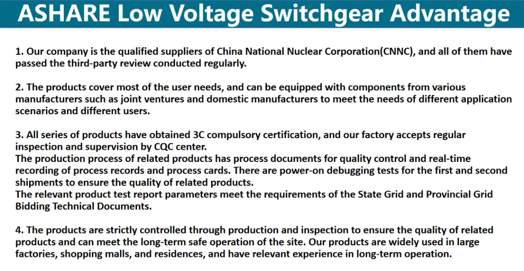 GGD Distribution System Power Equipment Low Voltage Switchgear
