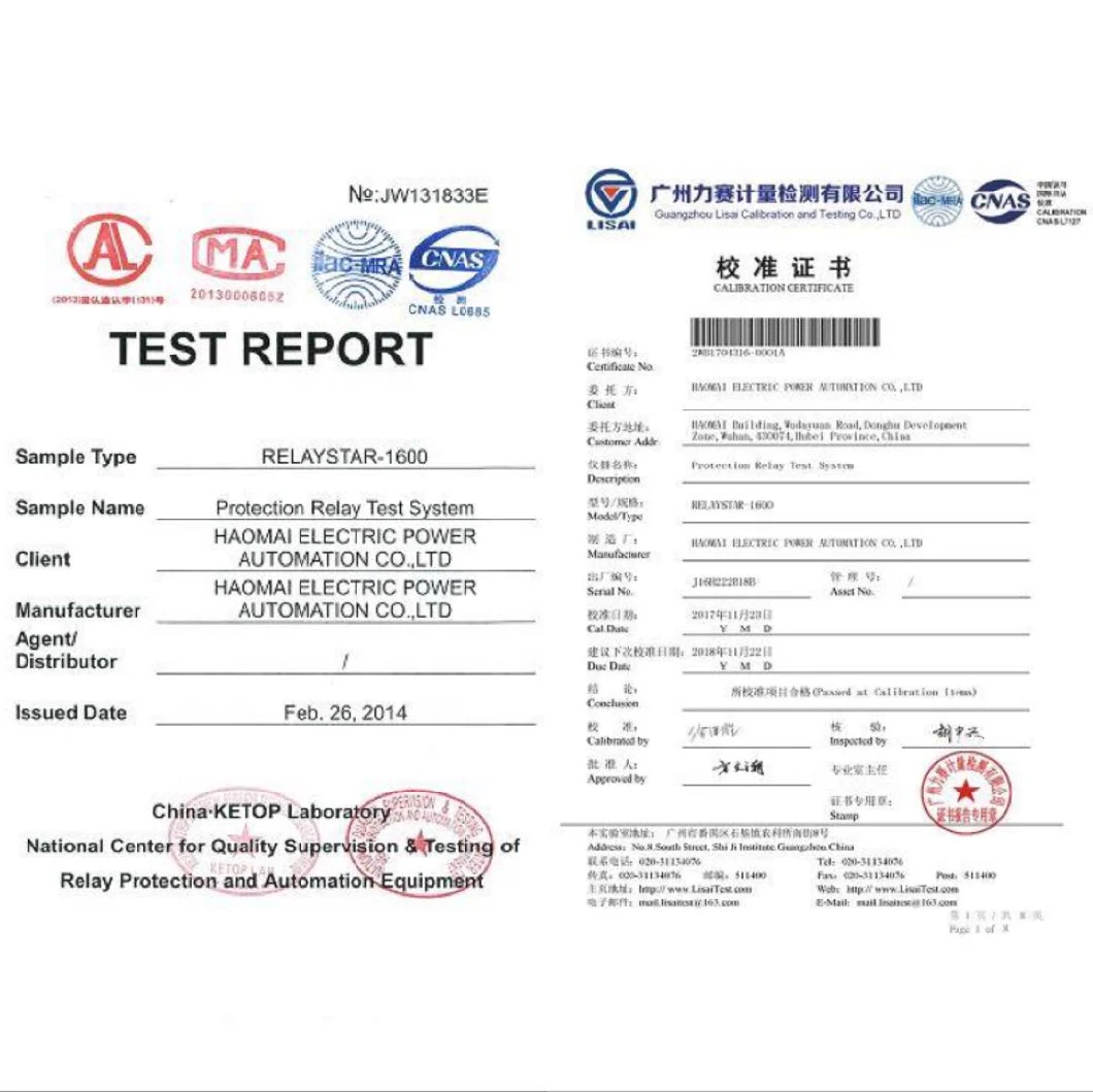 110kv/220kv Six-Phase Versatility Portable High Voltage Substation Relay Protection Test